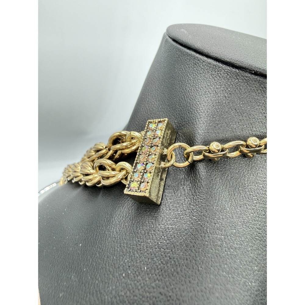 Heidi Daus Chain Of Events AURORA BOREALIS Necklace STUNNING MULTI COLOR NEW - Picture 10 of 11